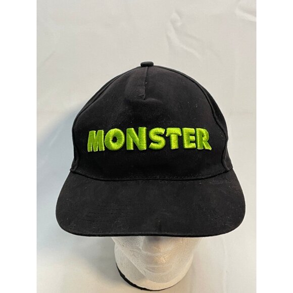 Disney Parks Monsters Inc hat cap youth 6 1/2" one size snap back black - Picture 1 of 10